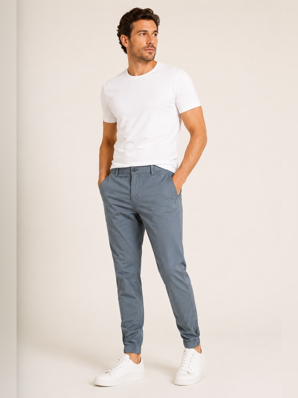 Psycho Bunny Men's Jogger Pants - Slate Blue